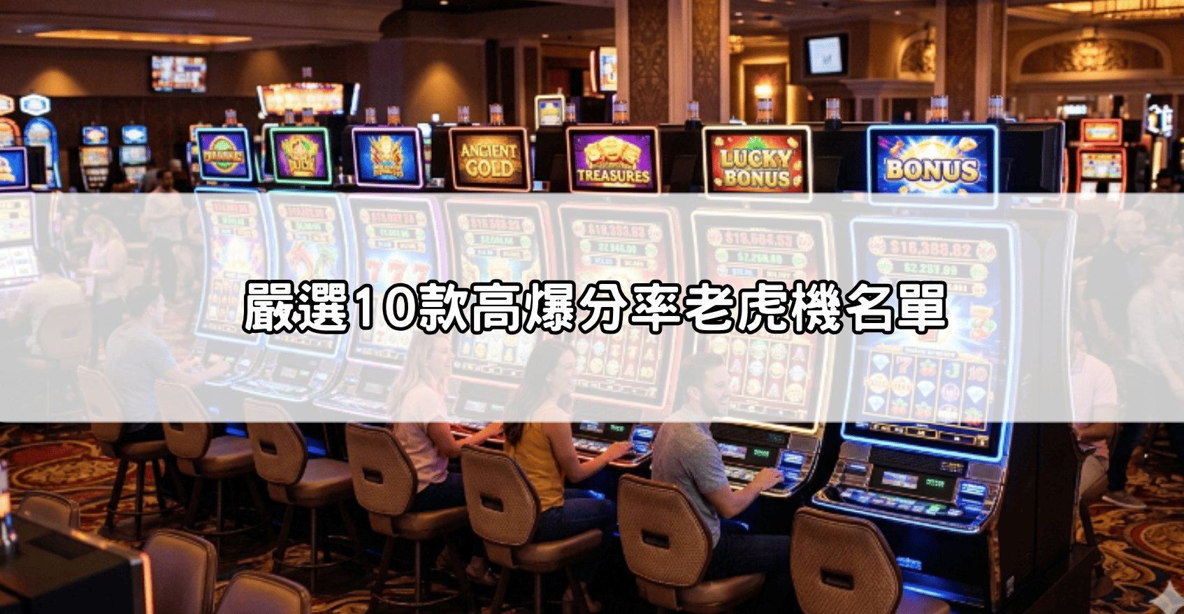 嚴選10款高爆分率老虎機名單